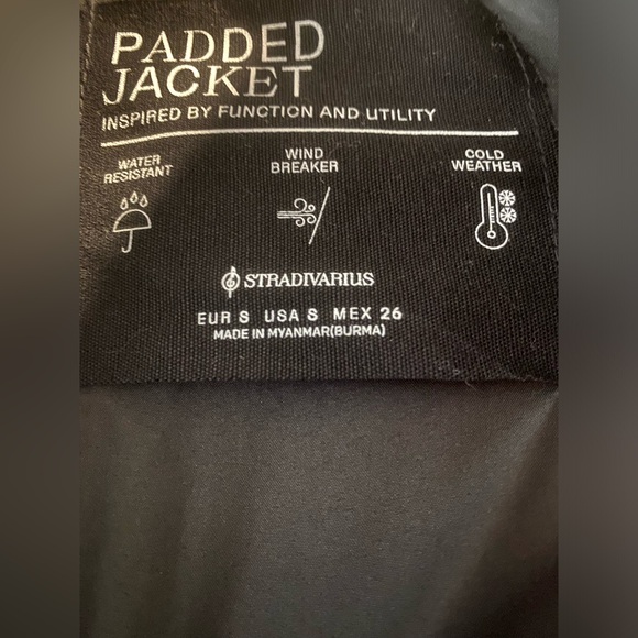 Black vegan leather bomber jacket - Picture 2 of 2